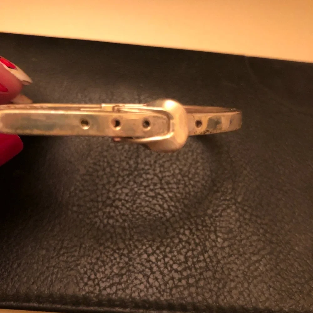 Sterling silver buckle bracelet iconic classic - Picture 2 of 6